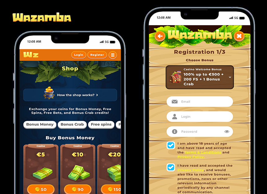 Wazamba Mobile App